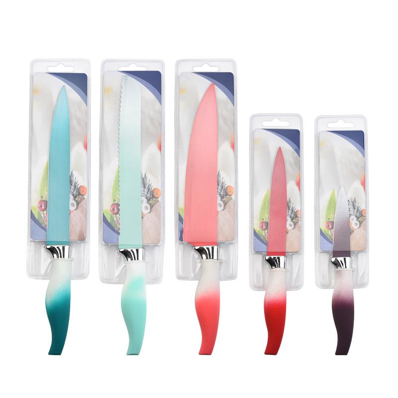 5Pcs Knife Sets Kitchen Knives Set Chef Knives Kitchen Bread Slicing Knife Fruit Boning Cutter Serrated Meat Knife