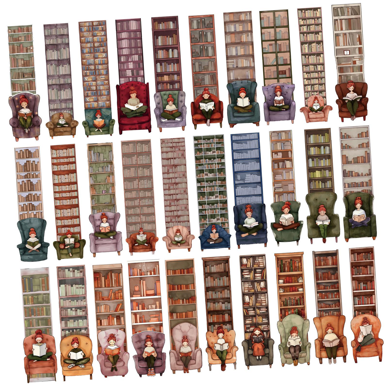 

30 листов Закладки для книг, Закладки для страниц, Декоративные закладки для книголюбов