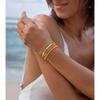 Gold Bracelets Sets for Women Waterproof | Non Tarnish Gold Plated Cuban Paperclip Link Chain Stackable, Trendy Jewelry Accessories Gifts for Women