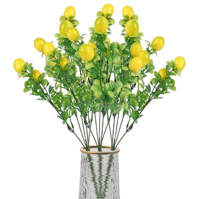 Artificial Flowers, Lemon Simulated Fruit Decorative Flower Arrangement, Suitable For Family Party Vase Flower Arrangement Centerpiece, 1 Piece