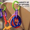 10PCS Smooth Surface Rainbow Hanging Ring Stroller Attachment  Babies And Toddlers Stroller