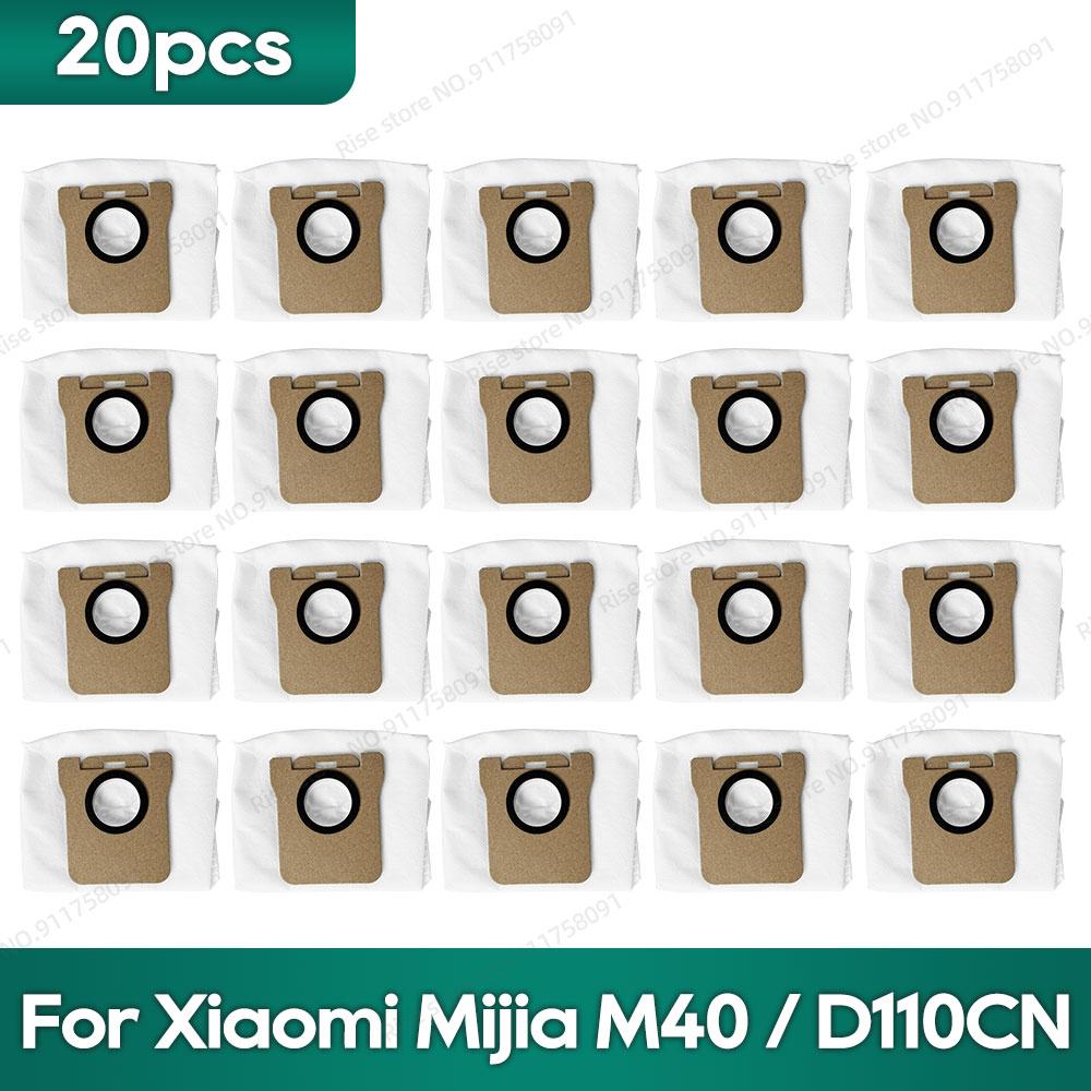 Compatible for Xiaomi Mijia M40 / D110CN Accessories Main Brush Filter Mop Cloth Dust Bag Replacement Parts