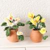Garten Künstlich Grün Calla Miniatur Pflanzenmodell Puppenhäuser Pflanzzubehör Realistisches Spielset 1:12