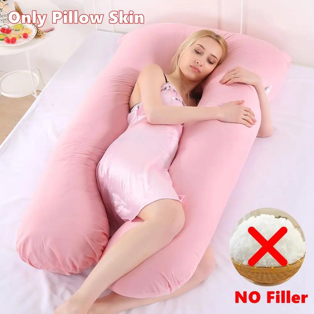 130x70cm Pregnant Pillow Case Maternity Cushion Cover U Type Lumbar Pillowcase Side Protect Cushion Cover for Pregnancy Women