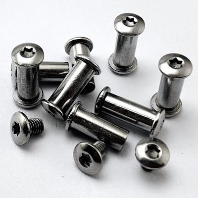 4 Sets Diy Knife Handle Material Making Screws M3.5 Folding Knife Screw T8 Plum Rivet Shank Slotted Nail 5mm Hole Lock Screw
