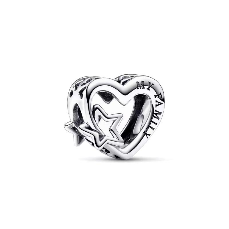 Pandora Heart Shape Design 925 Silver Pendant Women s Silver 792829C00 серебряный