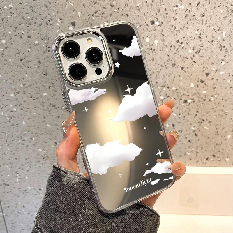 Handyhüllen für iPhone 11 13 XR 15 Pro Max 12 14 Pro Max Hülle iPhone 16 XS Max Spiegel Schutzhülle Mirror Exquisite Cartoon Wasserdicht