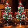 Solar LED Christmas Tree Lights for Outdoor Lawn and Courtyard Decoration