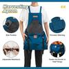 Custom Logo Gardening Apron with Quick Release and Large Pockets for Outdoor Use