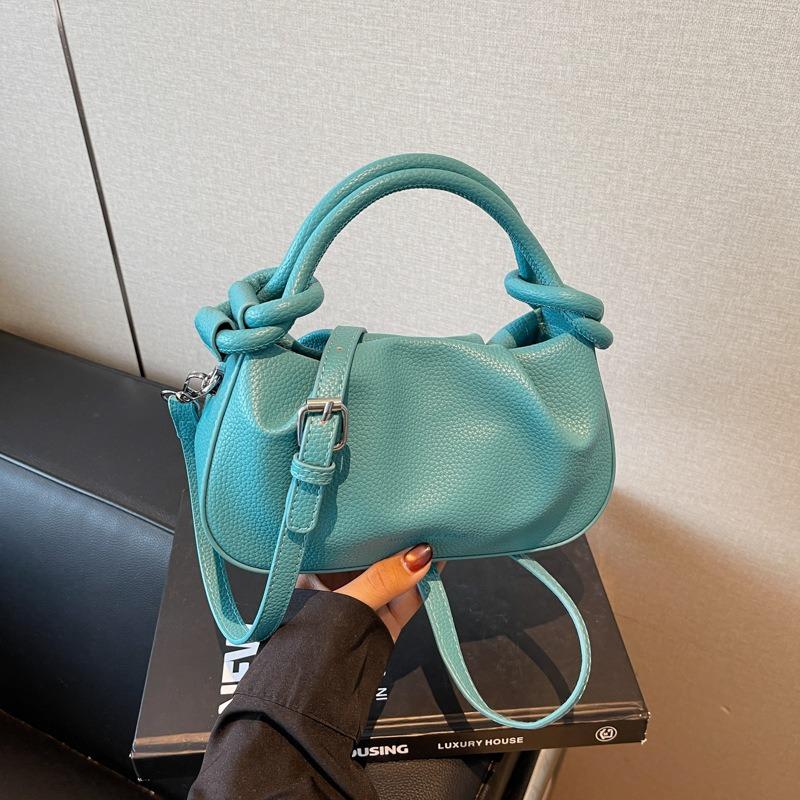 High-end niche bag women's new summer versatile messenger bag fashionable portable pleated small bag