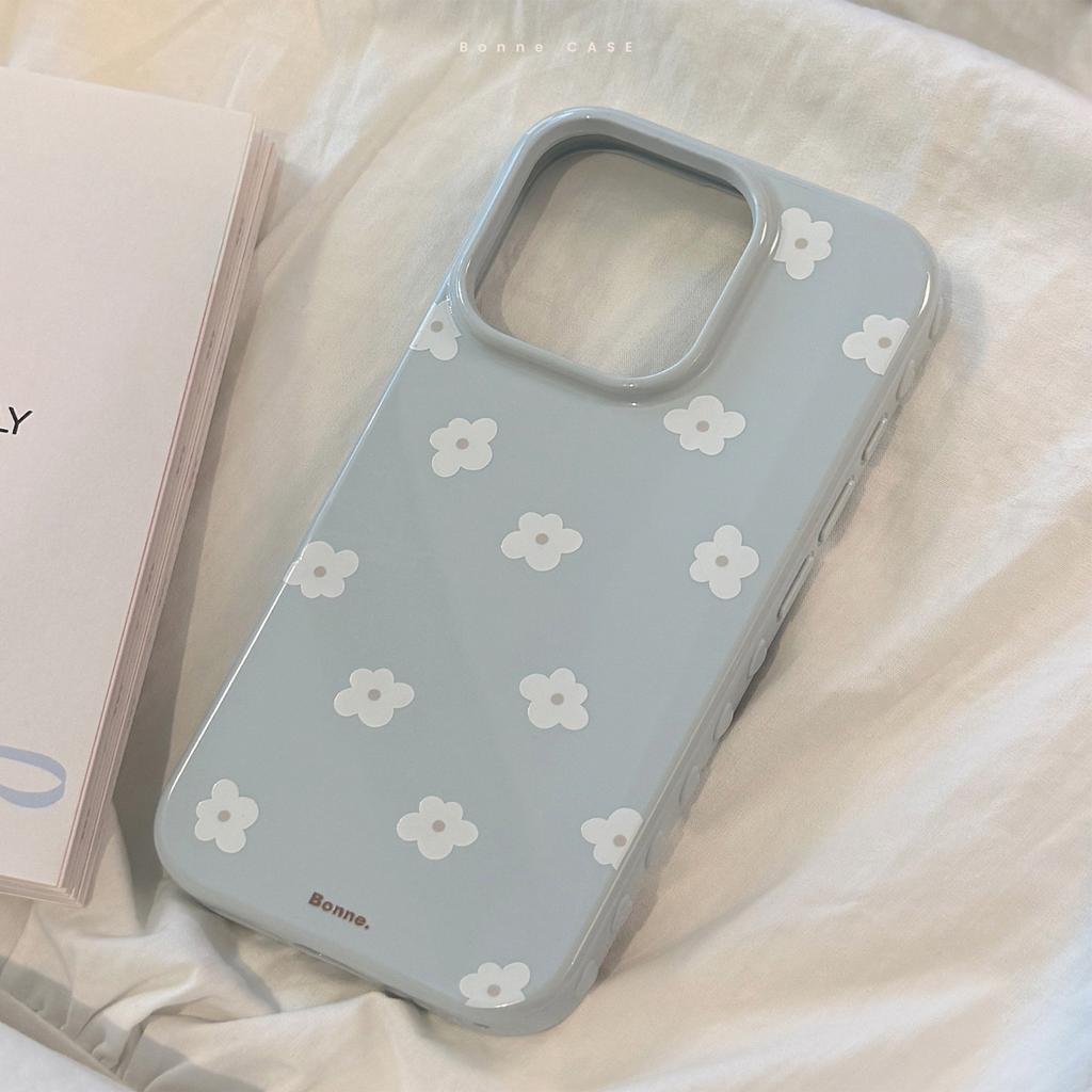 White Tea Little Flower Apple 16 Mobile Phone Case IPhone17promax Applicable 15 Gentle Fresh 12 Silicone Soft