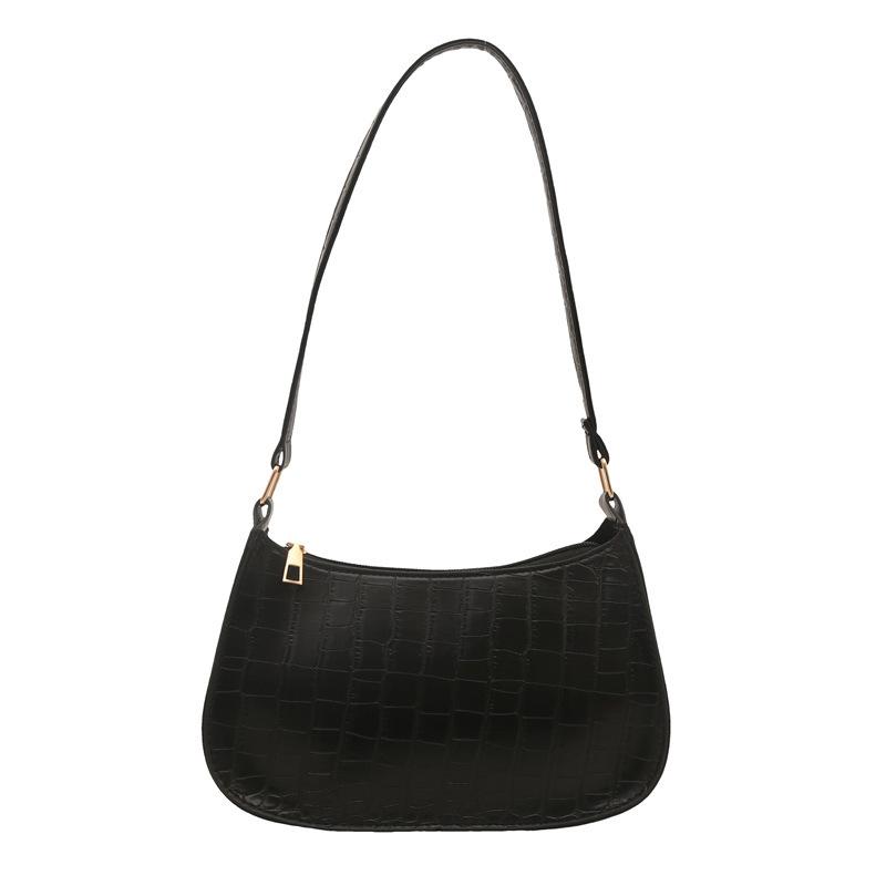 Spring Foreign Style Bag 2025 Fashion New Retro Fashion Women's Shoulder Crocodile Pattern Chain Crossbody Armpit Bag