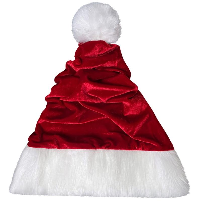 

Festival Theme Santa Cap Comfortable Christmas Father Hat For Adult Kids Holiday Celebration Holiday Costume Accessories 1
