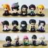 15 PCS/Set Q Version Demon Slayer Sitting Ghost Doll Tanjiro Nidouzi Inosuke Zenizu Figure Action Figure Movie Model Toys Doll
