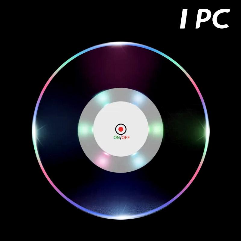 1/10/20/30PCS LED Coaster Light Up Coasters Stickers Liquor Bottle Drink Luminous Cup Mat Club Bar Party Car Wedding Vase Decor