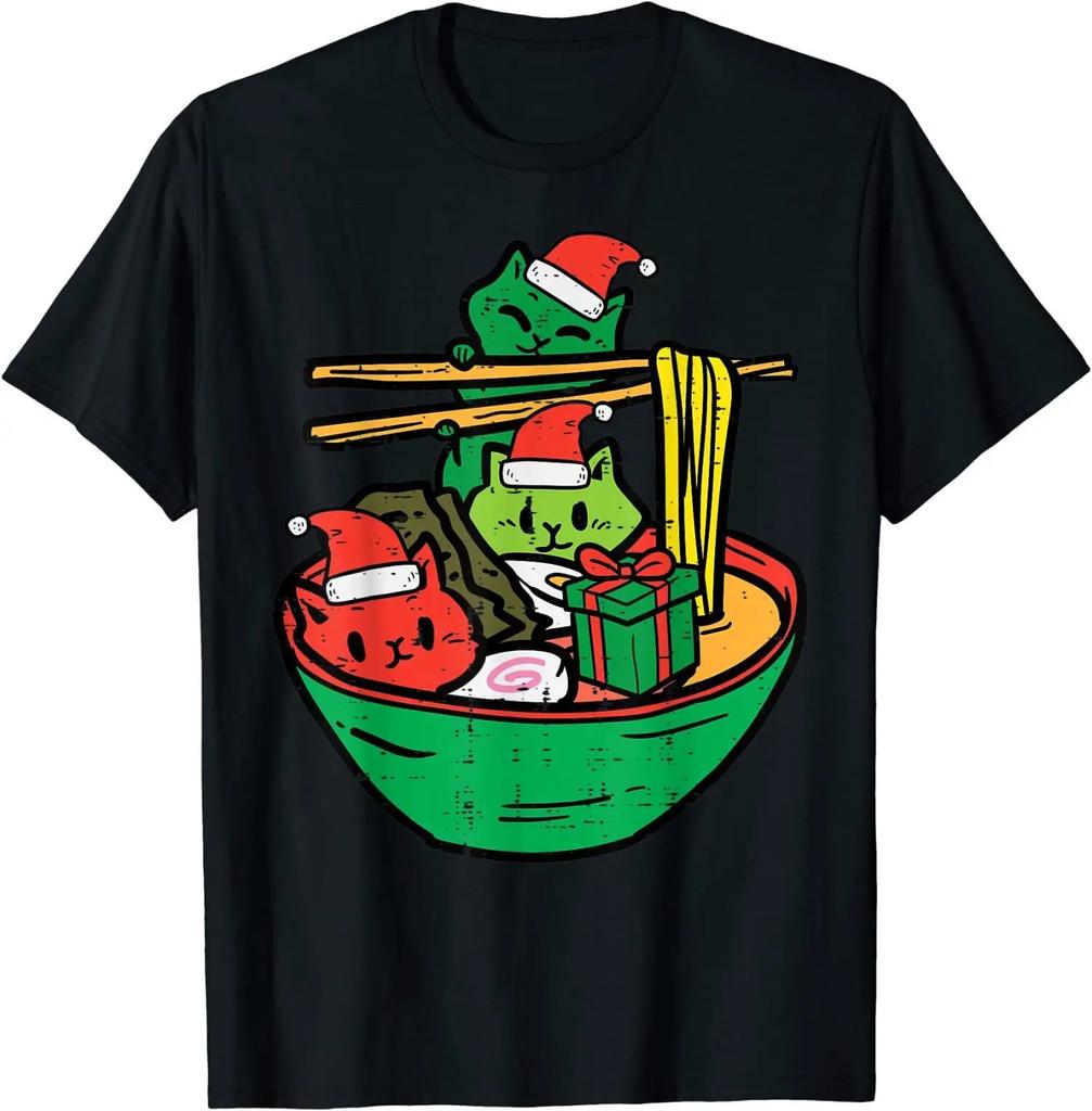 Merry Christmas Buffalo Truck Tree Red Plaid Family Matching T-Shirt Short Sleeve Fashion Oversized Funny Clothes S-6XL