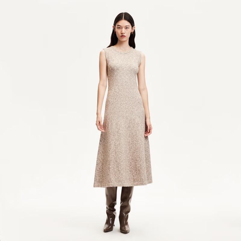

VEROMODA 2024 Early Autumn Sequin Knit A-line Midi Dress L