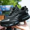 Rotary Button New Safety Shoes For Men, Anti-Impact And Anti-Piercing Work Shoes, Fashionable Men'S Sports Shoes, And Safety Pro