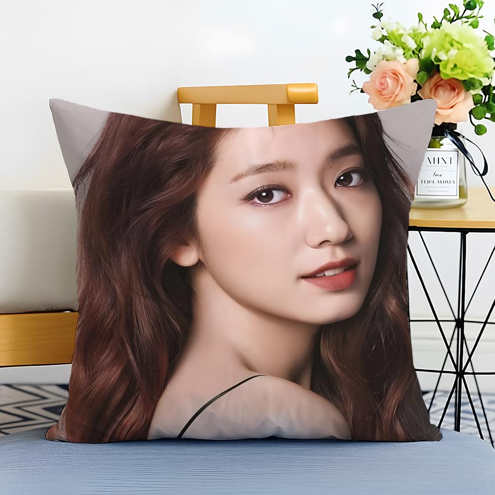 Actress Sweet P-Park Shin Hye Cushion Cover Washable Linen Pillowcase Soft For Sofa Bed Cozy Home Room Decor