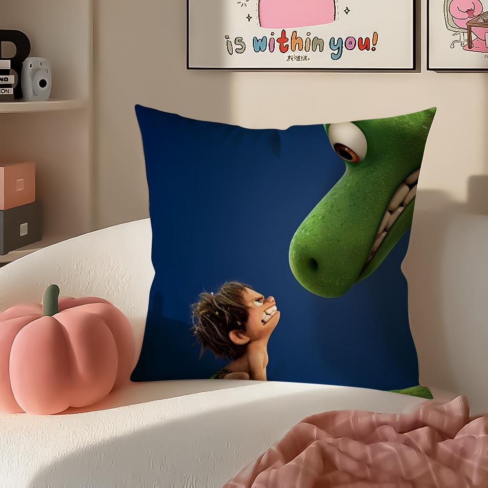 

Prehistoric Cartoon DDinosaur In Charge Cushion Cover Pillowcase Short Plush Invisible zipper Room Sofa Cushion Cover 30X30cm