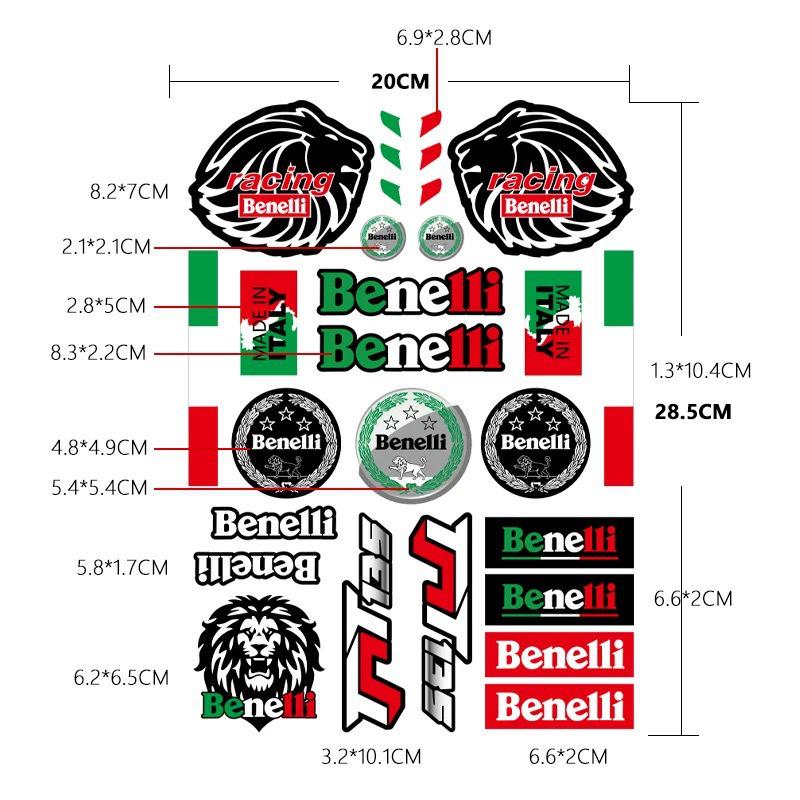 Benelli Serie Motorradaufkleber: Wasserdichte Körperaufkleber für TNT125 & Young Lion