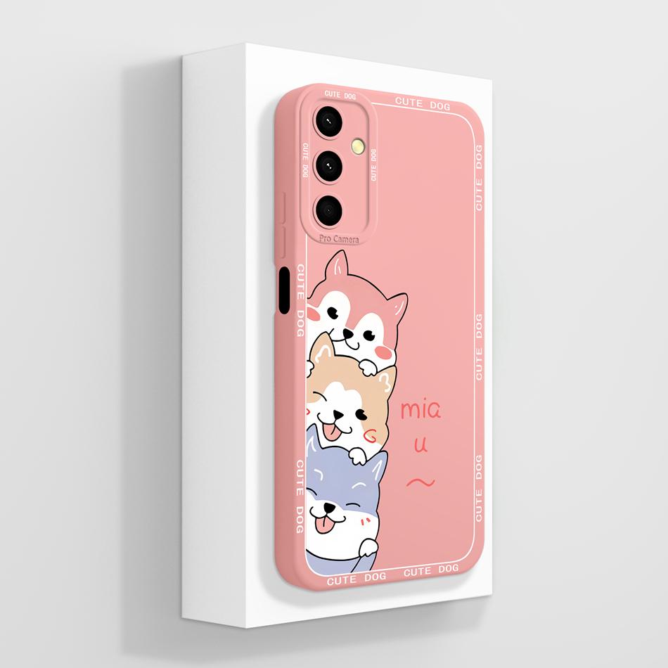 For Samsung Galaxy A24 Phone Case Cute Panda High Quality Liquid Silicone Anti Drop Soft Back Cover For Samsung A 24 Phone Shell