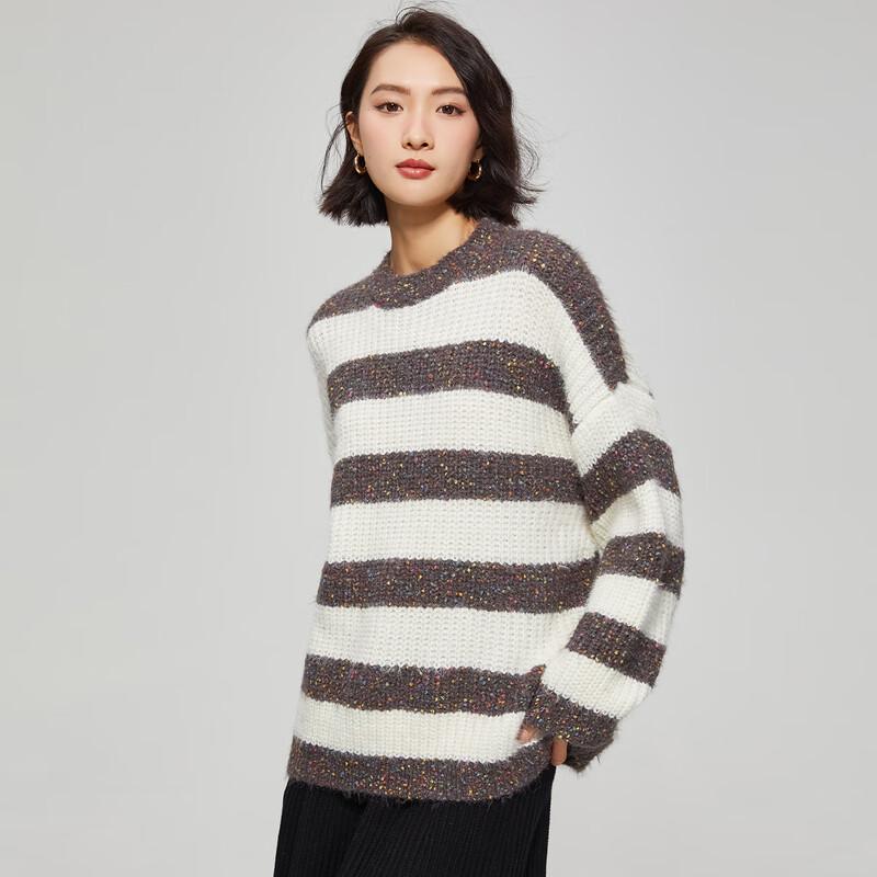 Women's French Style Striped Knitted Sweater