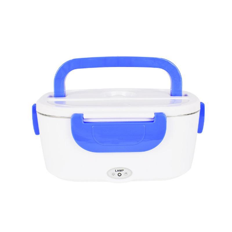 

Электрический ланч-бокс для автомобиля: Безводный подогрев для горячего риса и блюд 110V US standard home 12V car dual-use model [stainless steel liner] синий