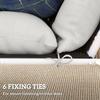 Set of Two 190 X 56cm Sun Lounger Cushions - Light Grey
