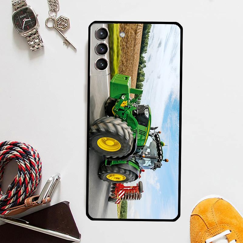 Farm Vehicle Tractor Case For Samsung Galaxy S24 Ultra S23 S22 S21 Plus S20 FE S8 S9 S10 Note 10 20 Ultra Cover