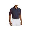 Under Armour Striped Outdoor Casual Sports Polo Shirt Men Tops Navy 1327037-457