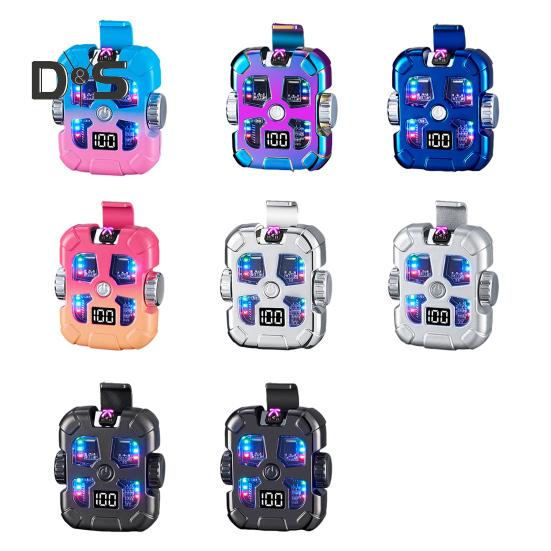 LED Işıklı Fidget Spinner Çakmak Dijital Ekran USB Şarj Edilebilir 3 Mod Ayarlanabilir Çakmak Stres Giderici Jiroskop Dönen Oyuncak