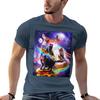 Galaxy Laser Space Cat On Burger Pizza Donut Ice Cream Tshirt Unisex Graphic T Shirt Unisex T Shirts Graphic Tshirt