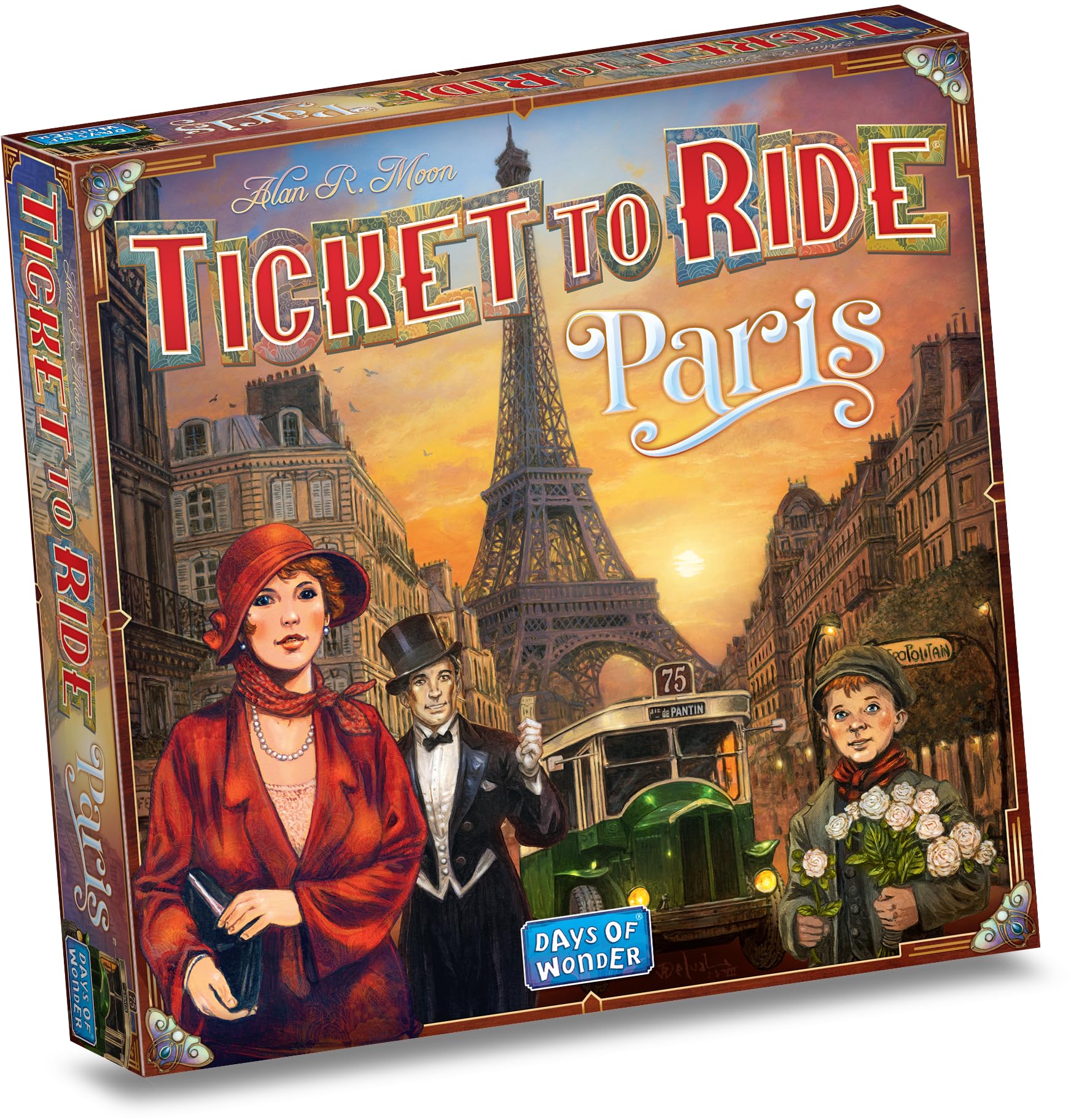 

Asmodee Ticket to Ride Париж Настольная игра Стратегическая игра на построение железнодорожных маршрутов с детальным парижским колоритом Веселая семейная игра для детей от Минута игрового времени -