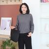 Shiz Madam Women S houndSTooTh Check Double Frill T ShirT T57445