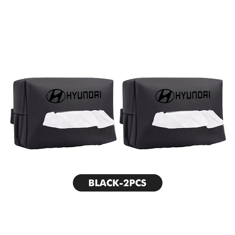 For Hyundai Car Styling Tissue Bag Armrest Box Paper Towel Interior Organizer Accessories i10 i20 i30 i40 ix20 ix35 ix55 Venue XX4