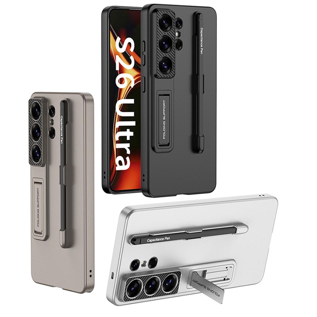GKK Чохол для Samsung Galaxy S26 Ultra Тонкий з підставкою Задня кришка телефону з полікарбонату зі стилусом