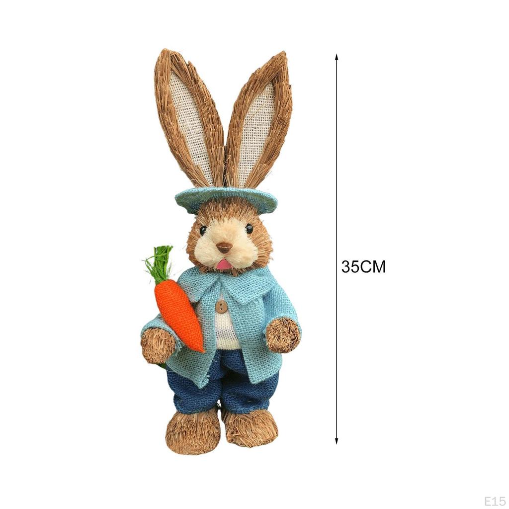 Figurine Bunny Statue Animal Sculpture for Garden Office Party Decoration