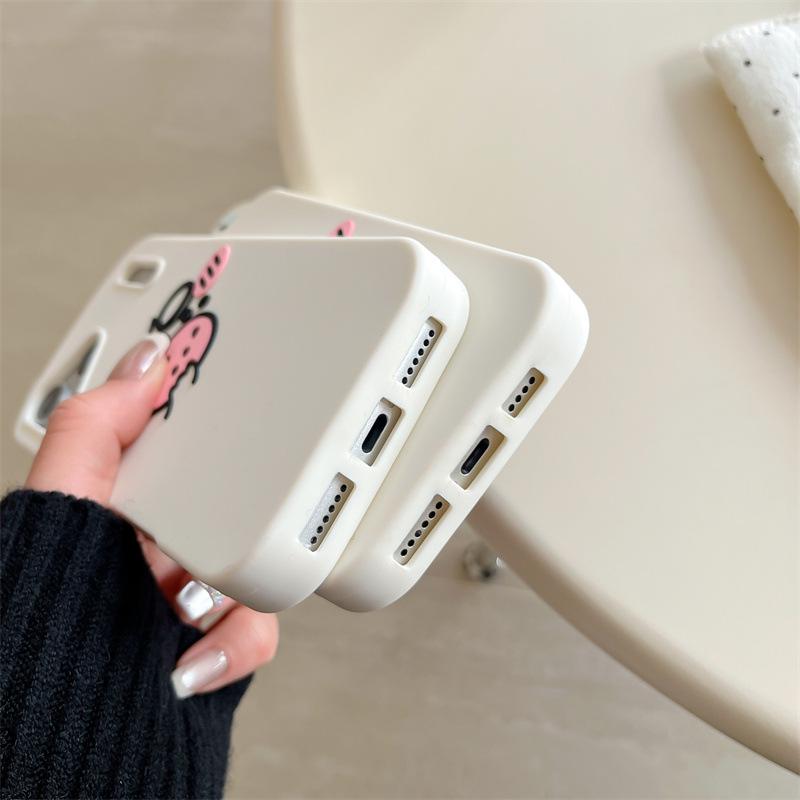 3D Cartoon Flying Mouse Anti-Fall Phone Case for iPhone 12/13/14/15/16/17/Pro/Max