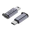 USB Type C na Mini USB MicroUSB Adaptér Micro USB na TypeC Mini USB Převodník Konektor Podpora Nabíjení Synchronizace Dat 480Mbps 18W