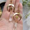Quartz Moon and Sun Earrings - Hot Selling Foreign Trade Item