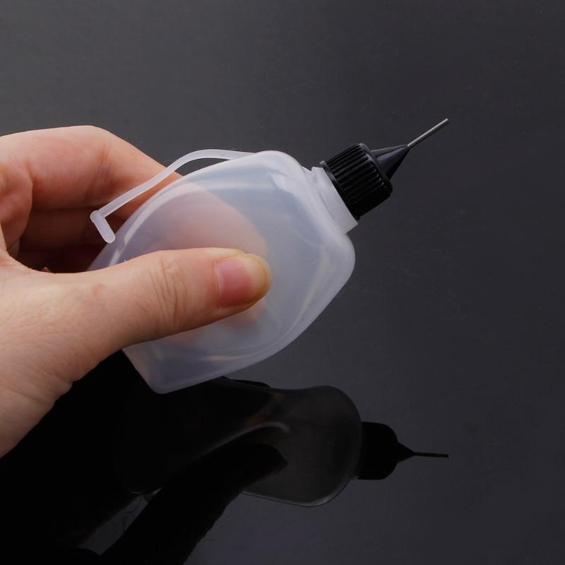 Squeezy Bottle with Nozzles Needle Tip Glue Bottle DIY Paper Art Quilling Tool Precision Bottle Needle Bottle Applicator