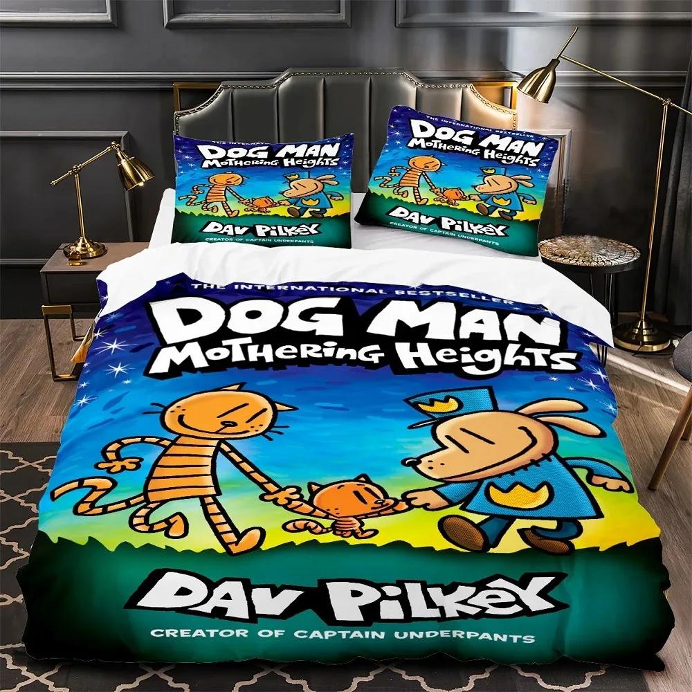 

Cartoon Dog Man 3D Printed Duvet Case Pillowcase Bedding Set Twin Full Queen King Size For Bedroom Decor EU single(135x200cm)