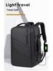 High-End Leather Film Water-Repellent Business Backpack with Large Capacity