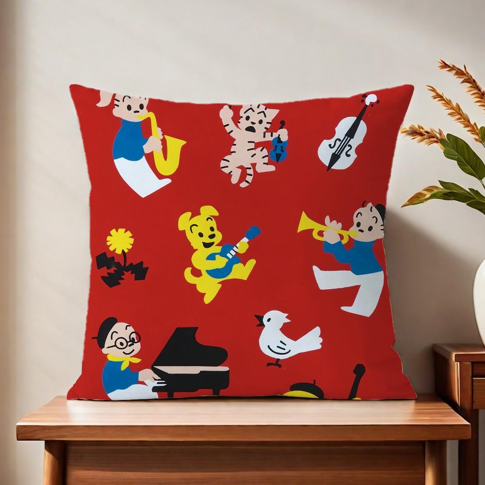 Oosamu Cartoon gGoods Cushion Cover For Pillow Printing Sofa Decoration Home Car Room Coffee Shop Office Nordic Simplicity