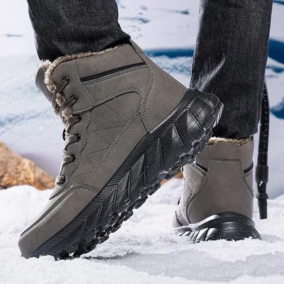 Mode Winter Herren Schneestiefel Für Wasserdichte Leder Sneaker Super Warme Stiefel Outdoor Wanderschuhe Arbeitsschuhe Größe 39-48