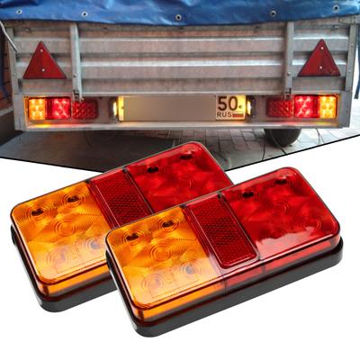 Römork Arka Kuyruk Lambası 12V-24V Evrensel Kuyruk Freni Durdurma Gösterge Lambası Karavan Kamyon Römork Tekne Otobüs RV Kampçı 10 LED