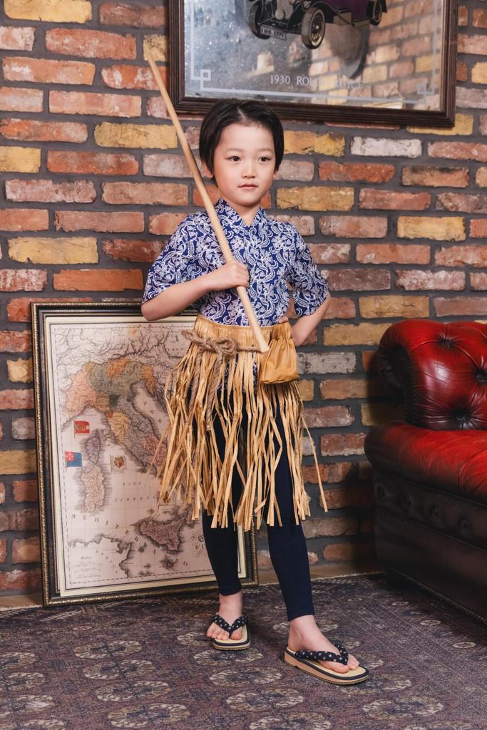 Clearstone Urashima Taro Japanese Costume for Blue Halloween, Boys, 120cm,