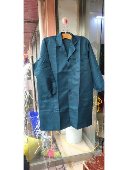 

Унісекс Синій лабораторний халат: Довгий халат оверлок, вісім кольорів, з можливістю індивідуалізації друком/вишивкою, ідеальний для машинного ремонту та обробки. XXL