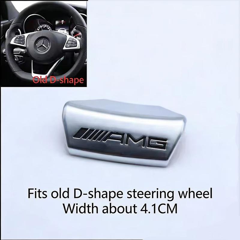 Car Steering Wheel Sticker Auto Interior Modification Decals For Mercedes Benz AMG W203 W205 W206 W211 W220 GLC GLK W140 W204 RM6